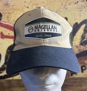 MAGELLAN OUTDOORS 1999 Beige COLOR TRUCKER MESH SNAPBACK BASEBALL Hat - Picture 1 of 7