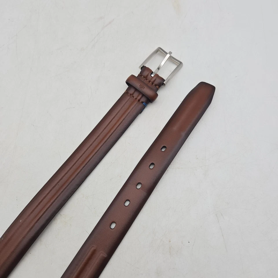 Vestido Ryan Seacrest Cinturón Cuero Marrón Para Hombre 36 Hebilla Níquel Foto 1 de 4