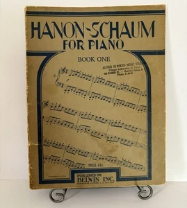 Libro de colección Hanon-Schaum uno para piano de 1946 Alfred Di Rocco Music Studio - Imagen 1 de 8