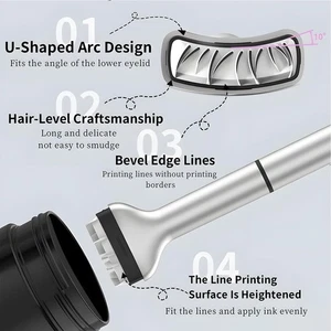 Lower Lash Stamp-Silicone Eyelash Stamp,Lower Eyelash Stamps Quick Eye Makeup - Picture 1 of 14