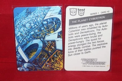Tarjeta Hasbro Transformers 1985 The Planet Cybertron #42 Foto 1 de 2