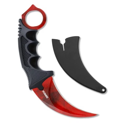 Cuchillo táctico de 7,5" Karambit cuchillo de combate cuchillo de hoja fija con funda Foto 1 de 4