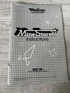 Vectrex Arcade System Mine Storm Game Instruction Manual Booklet Only VTG 1982 - Picture 1 of 9