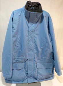 LANDS END Aircore 200 Polartec PARKA Mens sz XL 46-48 Blue Heavy Coat Jacket EUC - Picture 1 of 24