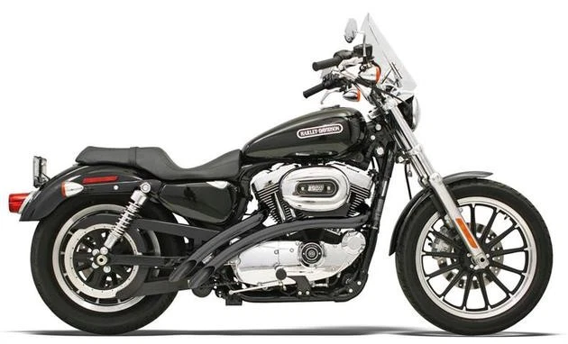 Bassani Radial Sweepers Exhaust System Black #XL-FF12B Harley Davidson Sportster - Image 1 of 1