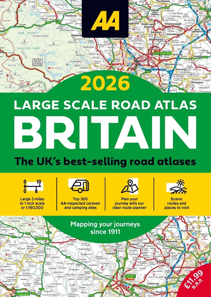 AA Large Scale Road Atlas Map Britain 2026 Latest Edition (84412) - Image 1 of 1