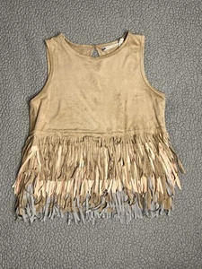 Chelsea Violet Western Style Boho Sleeveless Top Tan Womens Size XS - Picture 1 of 10
