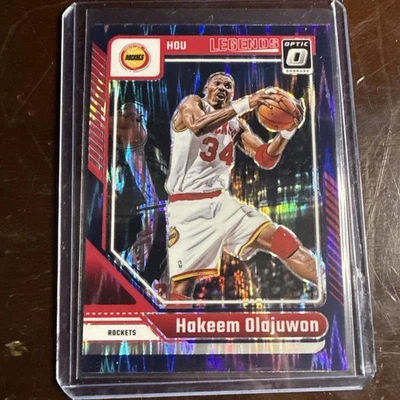 2024-25 Panini Donruss Optic - Legends Hakeem Olajuwon #249 Purple Shock Prizm Foto 1 de 2