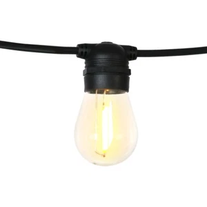 17m Solar Festoon Lights Outdoor LED String Light Christmas Party Garden Decor - Picture 1 of 11