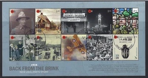 NEW ZEALAND 2018 WWI "BACK FROM THE BRINK" MINIATURE SHEET FINE USED - Picture 1 of 1