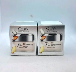 2x Olay Total Effects 7 In One Eye Transforming Cream Vitamin C & B3, 15ml - Picture 1 of 3