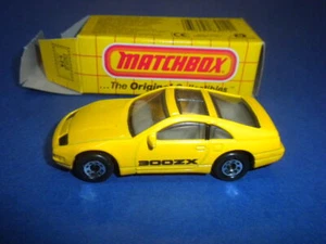 NISSAN 300ZX YELLOW MB 61 - MATCHBOX VEHICLE/CAR with BOX 1990's HIGH GRADE - Picture 1 of 3