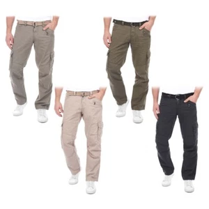 TIMEZONE Herren Cargo Jeans Hose BenitoTZ Loose Fit Gürtel Baumwolle Taschen - Bild 1 von 25