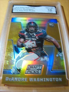 Deandre Washington Raiders 2016 PRIZM DRAFT SELECKS ORO PRIZM RADIOCONTROL # 7/10 GRADO 10 - Imagen 1 de 1