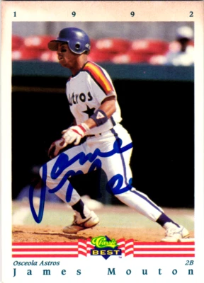 James Mouton Signed 1992 Classic Best Minor League - #207 (RC) Osceola Astros - Image 1 of 2