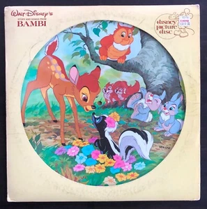 Hal Smith Walt Disney's Story And Songs From Bambi ORIG PICTUREDISC LP 1983 VG+ - Imagen 1 de 4