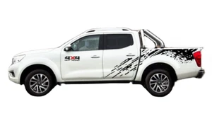 Graphics Mud Splash Car Sticker For Nissan Navara 4x4 Off Road Trunk Side Decals - Picture 1 of 4
