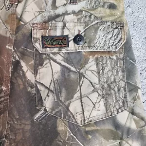 Liberty Camo Cargo Pants Mens 32 Realtree Hardwoods Hunting Adjustable Waist - Picture 1 of 11