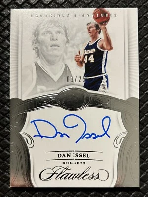 Dan Issel 2017-18 Panini impecable plateado automático 25/01 = 1/1 Denver Nuggets Legend Foto 1 de 2