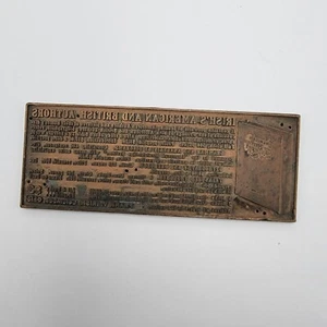 Vintage Metal Print Press Stamp Adv. Frank V. Irish American and British Authors - Picture 1 of 7