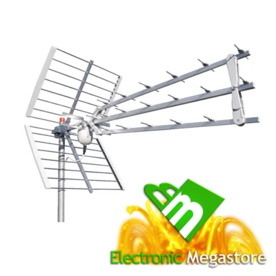 Offel Antenna UHF a tre culle serie 21-457B TRIO+ 5G BIANC HQ PRODOTTO IN ITALIA