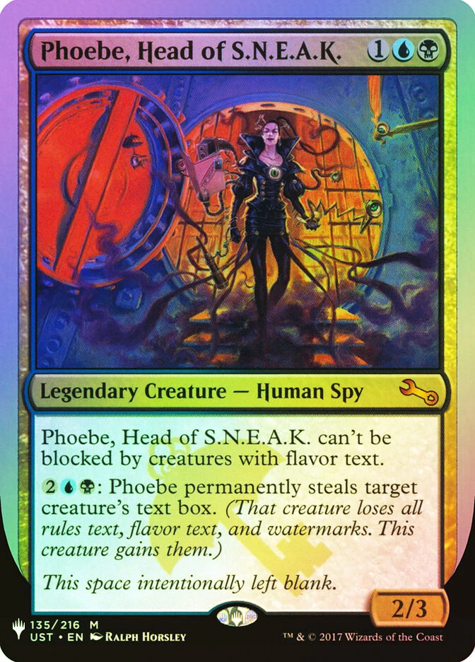 MTG FOIL Phoebe, Head of S.N.E.A.K.  - Planeswalker Symbol Reprints #52 - Image 1 of 1