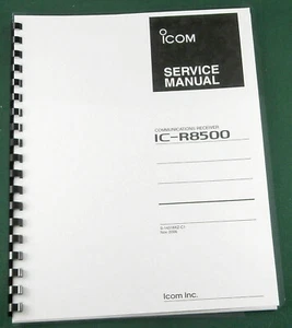 Icom IC-R8500 Service Manual: w/11"x17" Schematics & Protective Covers - Afbeelding 1 van 1