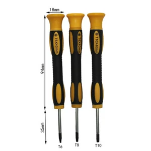 T6H T10H Screwdriver Tool Kit Prying Tool and Cleaning Brush Repair Controller - Afbeelding 1 van 11