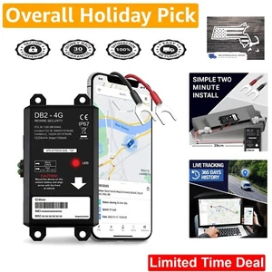 GPS Tracker DB2 - Real-Time Hardwired Tracking Device - 4G Car Tracker for Fleet - Picture 1 of 11