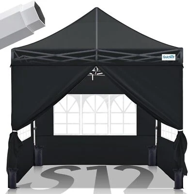 Quictent 10x10 Heavy Duty Pop Up Canopy Tent with Enclosed Sidewalls Easy Set-up