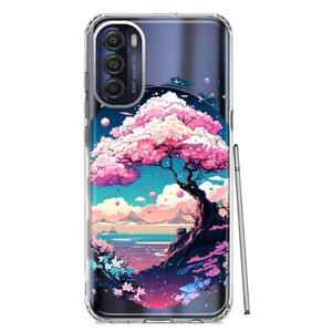 For Motorola Moto G Stylus 5G 2022 Shockproof Case Cherry Blossom Ocean Floral - Picture 1 of 6