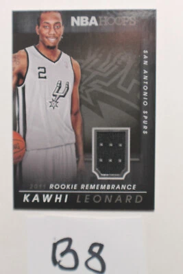 Kawhi Leonard  2011 ORIGINAL Rookie Remembrance Patch Panini NBA Hoops #9 2014   - Image 1 of 4