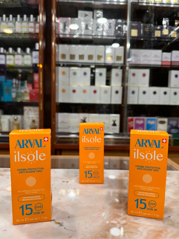 ARVAL CREMA PROTETTIVA ANTI RUGHE VISO PROTEZIONE SOLARE SPF 15 UVA UVB 50 ML - Immagine 1 di 1