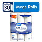 Great Value Soft & Strong Premium Toilet Paper,30 Mega Rolls,380 Sheets per Roll