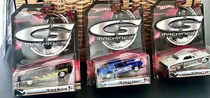 HOT WHEELS G MACHINES 1:50 LOT OF (3) 2006 BRAND NEW - DETAILED INTERIORS!!! - Picture 1 of 7