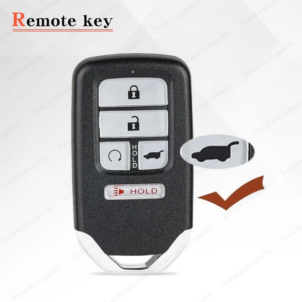 Para Honda CR-V 2016 2017-2020 Pilot Smart Prox Control Remoto Coche Llavero KR5V2X Foto 1 de 4