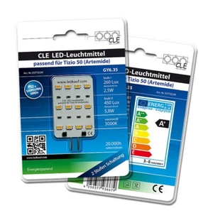 LED Ersatzleuchtmittel für Artemide Tizio 50 12V GY6.35 3000K 6 Watt (50 Watt) - Bild 1 von 2