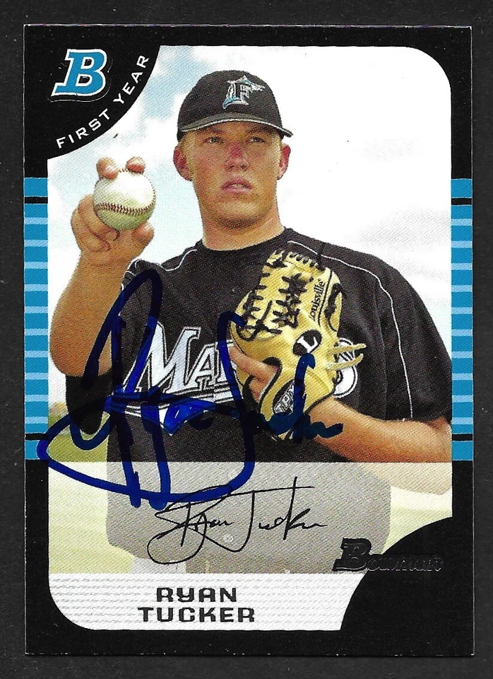 2005 BOWMAN BDP 109  Ryan Tucker  FLORIDA MARLINS  SIGNED AUTOGRAPH AUTO COA - Image 1 of 1