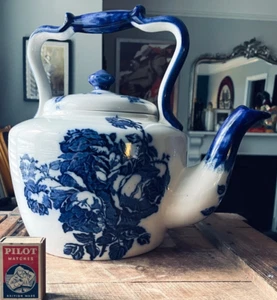 Antique Staffordshire Ironstone Blakeney Teapot- Very Large! - Picture 1 of 10