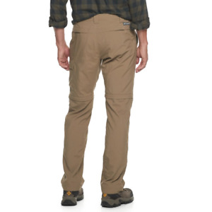 Columbia Mens Flax Beige Smith Creek Convertible Pants Size 38 x 34 $75