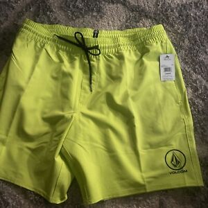 Volcom A2502200 Men's Manic 17in  Board shorts Swim Trunks New Large  NWT