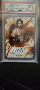 AJ Styles 2018 Topps WWE Undisputed Auto Orange /99 - Picture 1 of 2