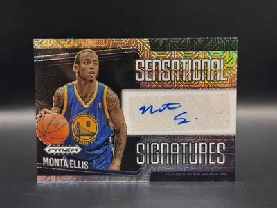 MONTA ELLIS - 2024-25 Prizm Black Basketball - SENSATIONAL SIGNATURES - Mojo /25 - Image 1 of 3