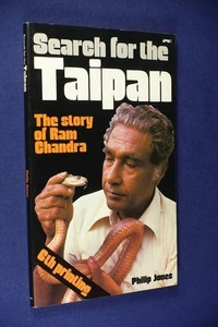 SEARCH FOR THE TAIPAN Philip Jones STORY OF RAM CHANDRA Australian Snake Book - Picture 1 of 10