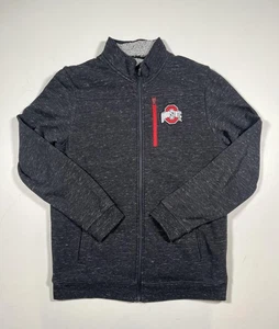 Ohio State Buckeyes Jacke Herren Medium grau NCAA Football durchgehender Reißverschluss Sherpa Fleece - Bild 1 von 8