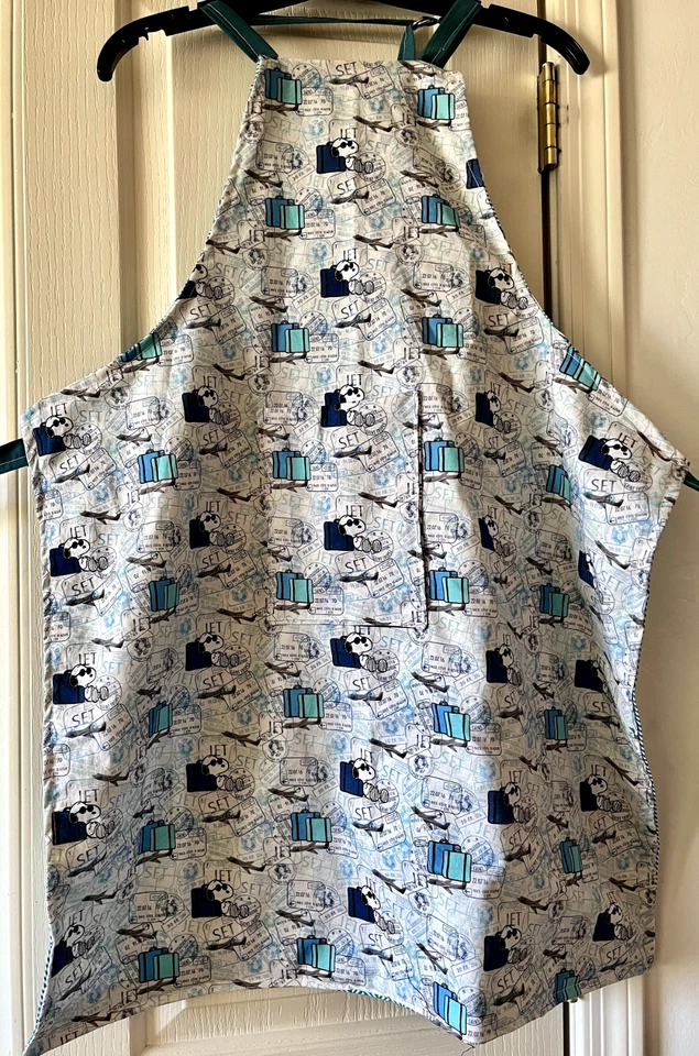 Custom Made Reversible Adult Snoopy Joe Cool BIB Apron - Image 1 of 1