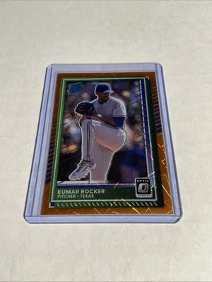 2025 Panini Donruss - Optic Kumar Rocker #18 Orange Velocity Prizm (RC) - Image 1 of 2