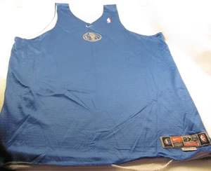 Dallas Mavericks Practice Jersey Mens 2XL Tall Blue Reversible Vtg Nike Logoman - Picture 1 of 12