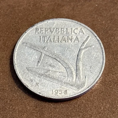 1956 Italy 🇮🇹 Repubblica Italiana 10 Lire KM#93 - Image 1 of 2