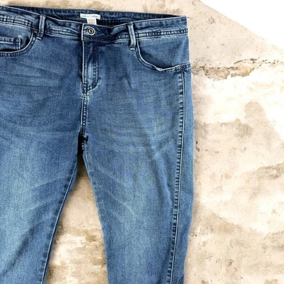 Carbon 2 Cobalt Jeans Women 10 Slim Skinny Stretch Dark Wash Denim Modern - Image 1 of 4